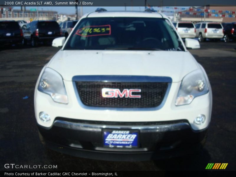 Summit White / Ebony 2008 GMC Acadia SLT AWD