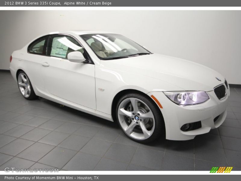 Alpine White / Cream Beige 2012 BMW 3 Series 335i Coupe