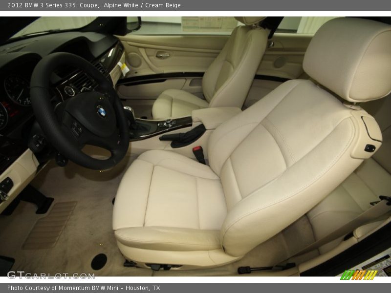 Alpine White / Cream Beige 2012 BMW 3 Series 335i Coupe