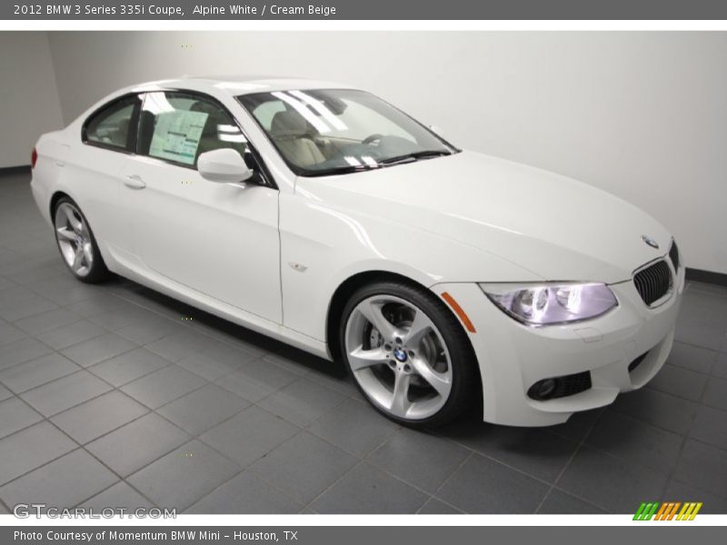 Alpine White / Cream Beige 2012 BMW 3 Series 335i Coupe