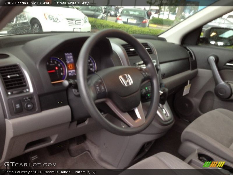 Taffeta White / Gray 2009 Honda CR-V EX 4WD