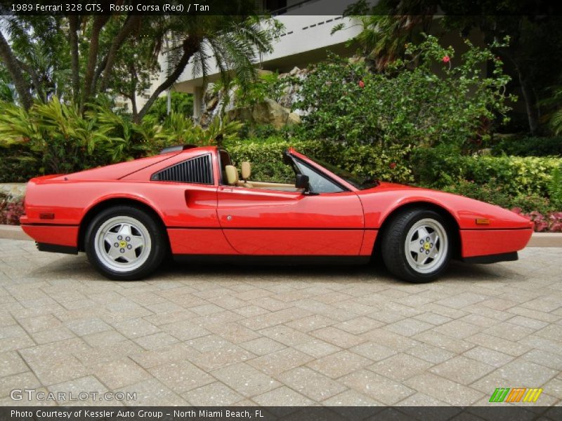 Rosso Corsa (Red) / Tan 1989 Ferrari 328 GTS