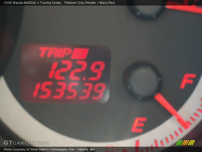 Titanium Gray Metallic / Black/Red 2006 Mazda MAZDA3 s Touring Sedan