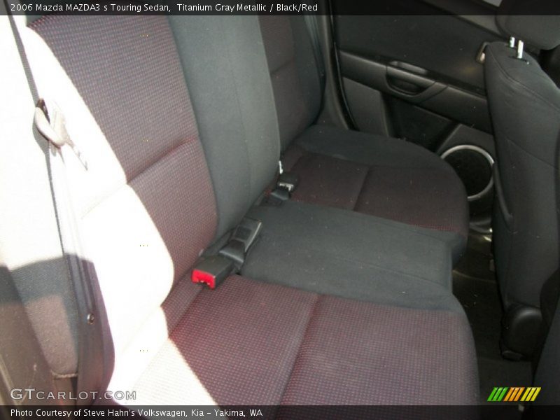 Titanium Gray Metallic / Black/Red 2006 Mazda MAZDA3 s Touring Sedan