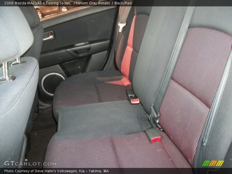 Titanium Gray Metallic / Black/Red 2006 Mazda MAZDA3 s Touring Sedan