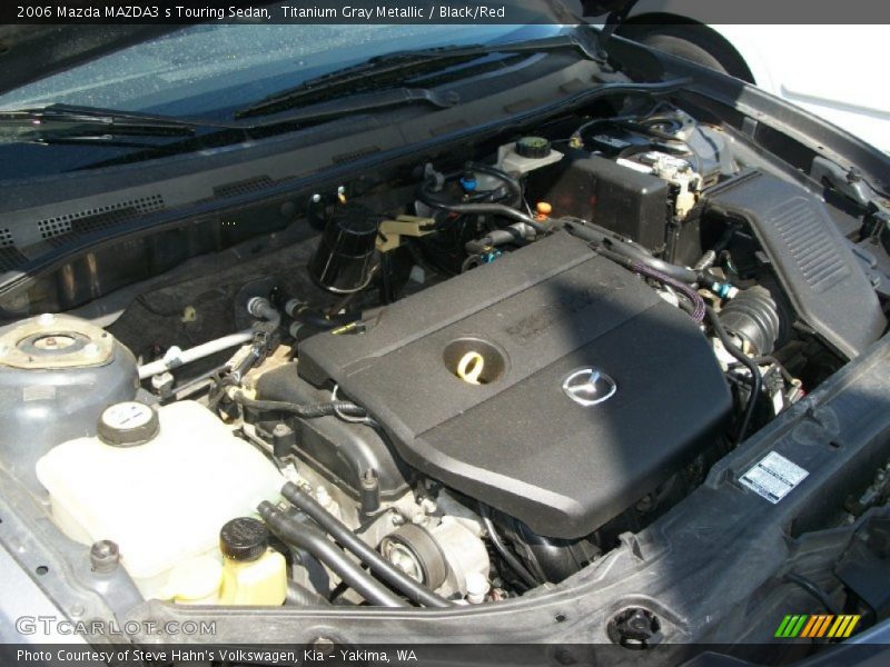 Titanium Gray Metallic / Black/Red 2006 Mazda MAZDA3 s Touring Sedan