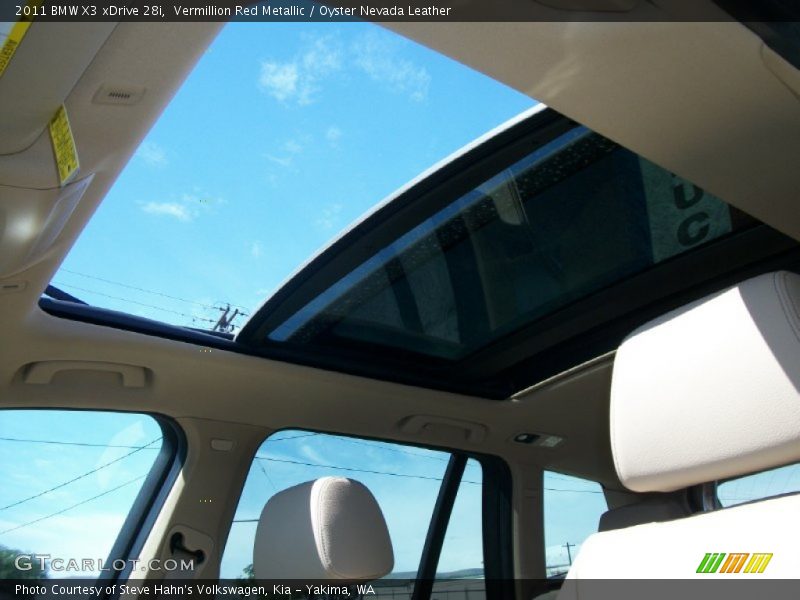 Vermillion Red Metallic / Oyster Nevada Leather 2011 BMW X3 xDrive 28i