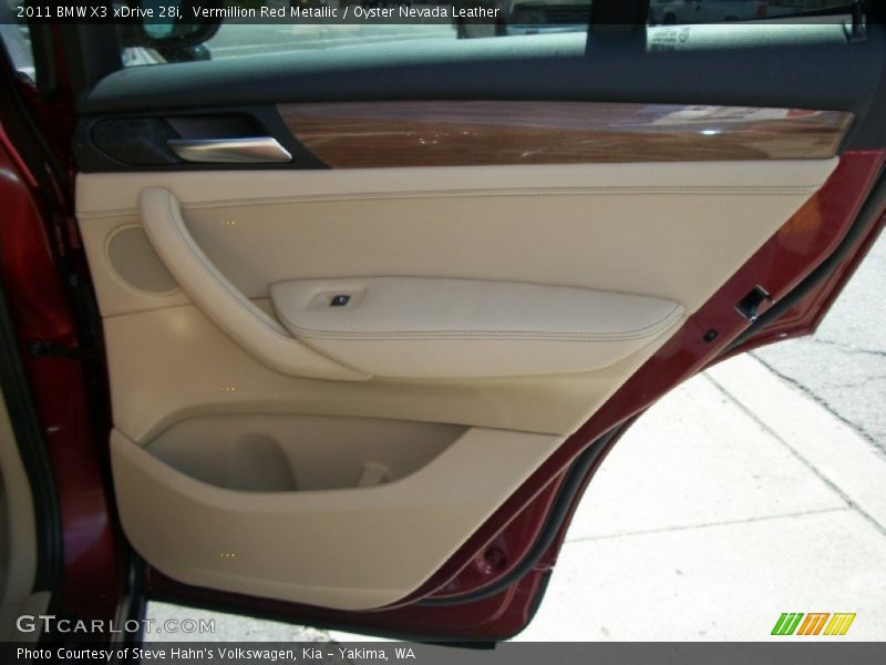 Vermillion Red Metallic / Oyster Nevada Leather 2011 BMW X3 xDrive 28i