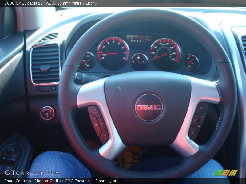 Summit White / Ebony 2008 GMC Acadia SLT AWD
