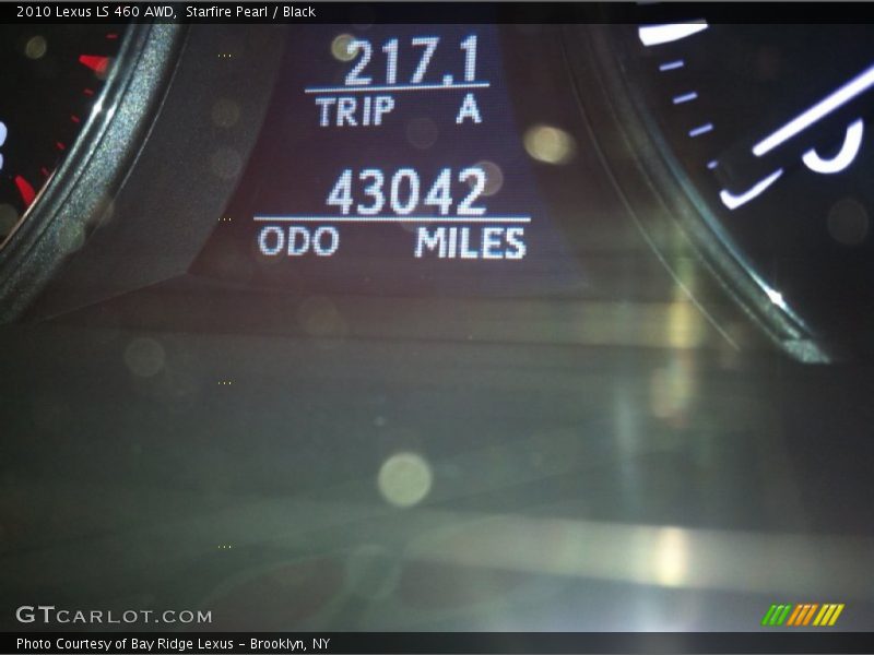 Starfire Pearl / Black 2010 Lexus LS 460 AWD