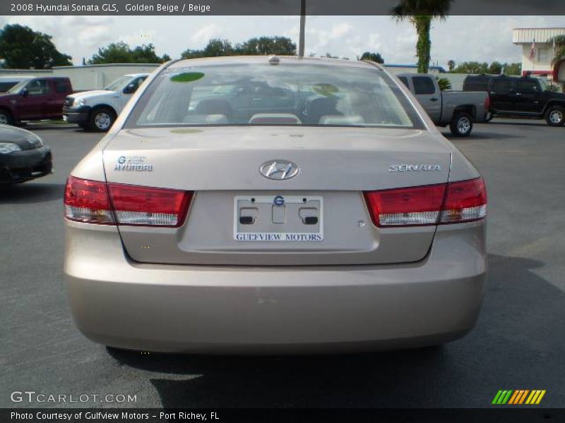 Golden Beige / Beige 2008 Hyundai Sonata GLS