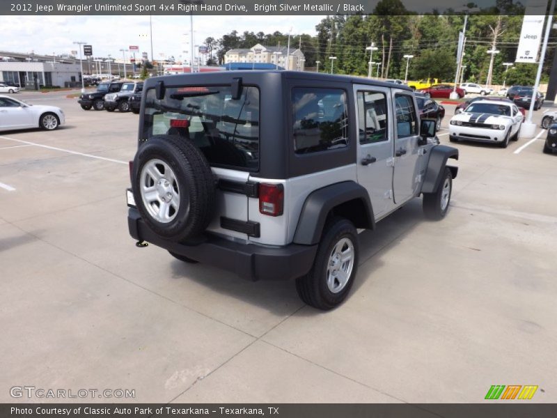 Bright Silver Metallic / Black 2012 Jeep Wrangler Unlimited Sport 4x4 Right Hand Drive