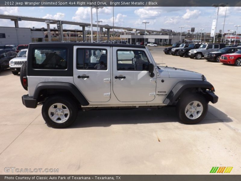  2012 Wrangler Unlimited Sport 4x4 Right Hand Drive Bright Silver Metallic