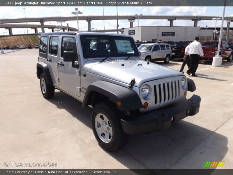 Bright Silver Metallic / Black 2012 Jeep Wrangler Unlimited Sport 4x4 Right Hand Drive