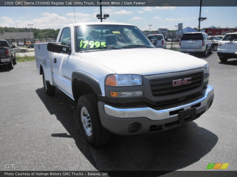 Summit White / Dark Pewter 2005 GMC Sierra 2500HD Regular Cab Utility Truck