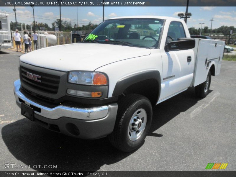Summit White / Dark Pewter 2005 GMC Sierra 2500HD Regular Cab Utility Truck