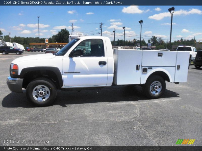 Summit White / Dark Pewter 2005 GMC Sierra 2500HD Regular Cab Utility Truck