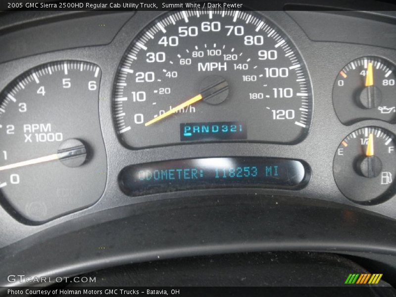 Summit White / Dark Pewter 2005 GMC Sierra 2500HD Regular Cab Utility Truck