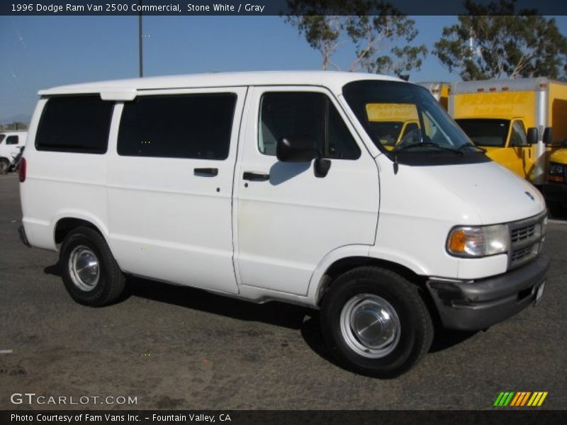 Stone White / Gray 1996 Dodge Ram Van 2500 Commercial