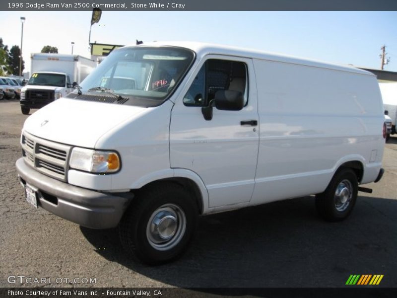 Stone White / Gray 1996 Dodge Ram Van 2500 Commercial