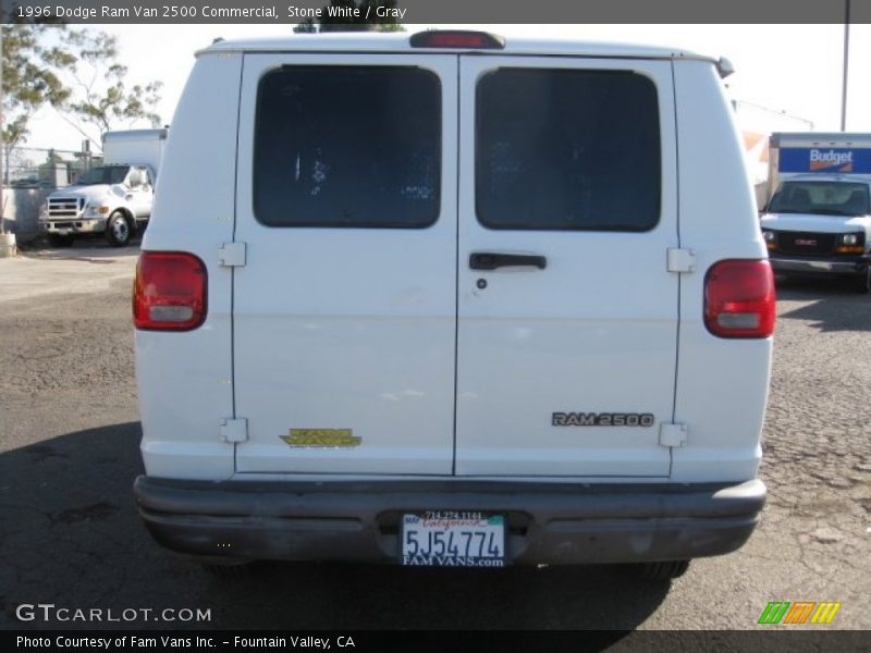 Stone White / Gray 1996 Dodge Ram Van 2500 Commercial