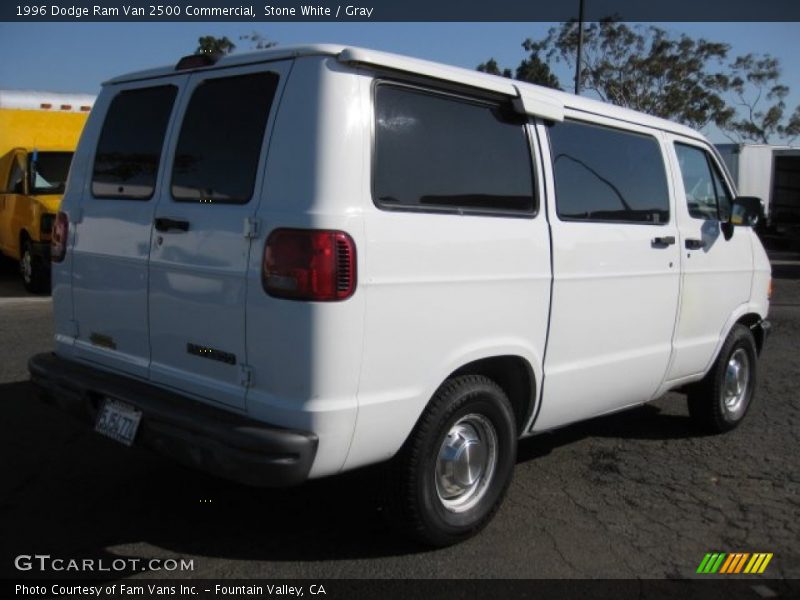 Stone White / Gray 1996 Dodge Ram Van 2500 Commercial