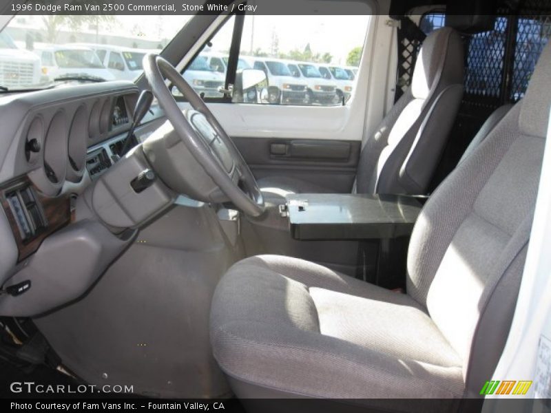 Stone White / Gray 1996 Dodge Ram Van 2500 Commercial