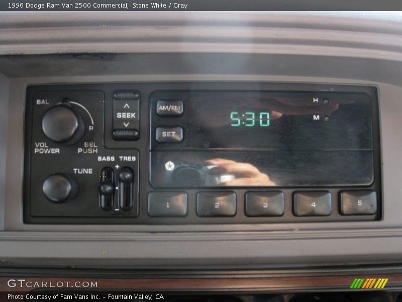 Stone White / Gray 1996 Dodge Ram Van 2500 Commercial