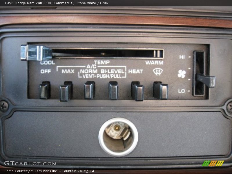 Stone White / Gray 1996 Dodge Ram Van 2500 Commercial
