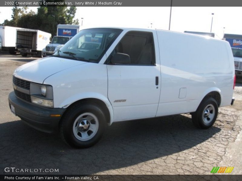 Ivory White / Medium Gray 2002 Chevrolet Astro Commercial Van