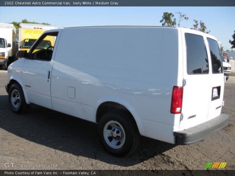 Ivory White / Medium Gray 2002 Chevrolet Astro Commercial Van
