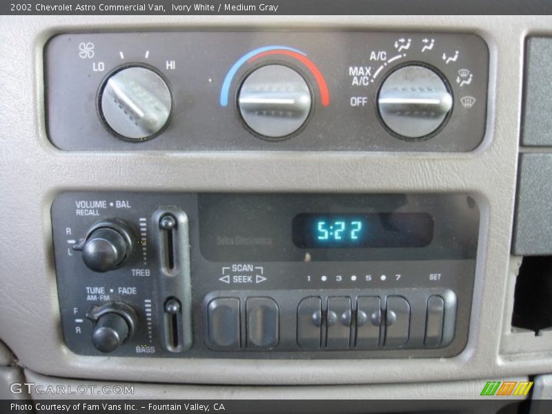 Ivory White / Medium Gray 2002 Chevrolet Astro Commercial Van