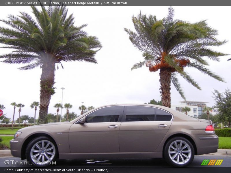  2007 7 Series 750Li Sedan Kalahari Beige Metallic