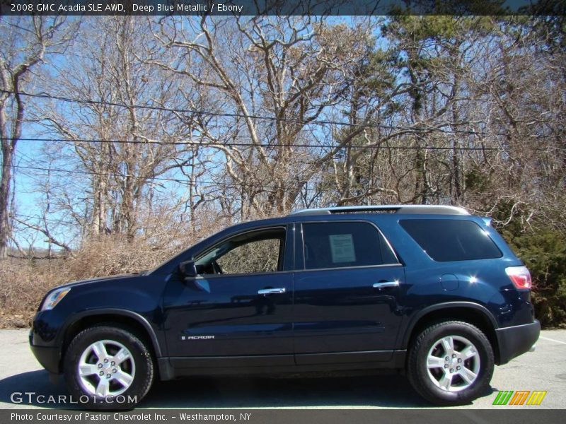 Deep Blue Metallic / Ebony 2008 GMC Acadia SLE AWD