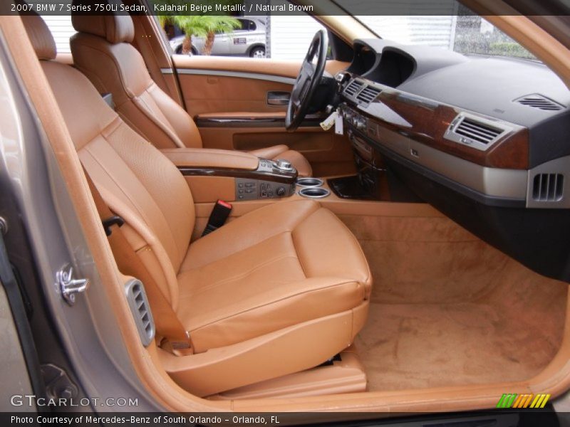 Kalahari Beige Metallic / Natural Brown 2007 BMW 7 Series 750Li Sedan