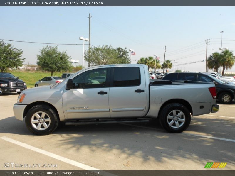 Radiant Silver / Charcoal 2008 Nissan Titan SE Crew Cab