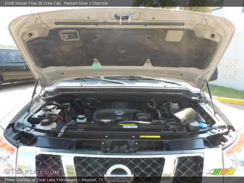 Radiant Silver / Charcoal 2008 Nissan Titan SE Crew Cab