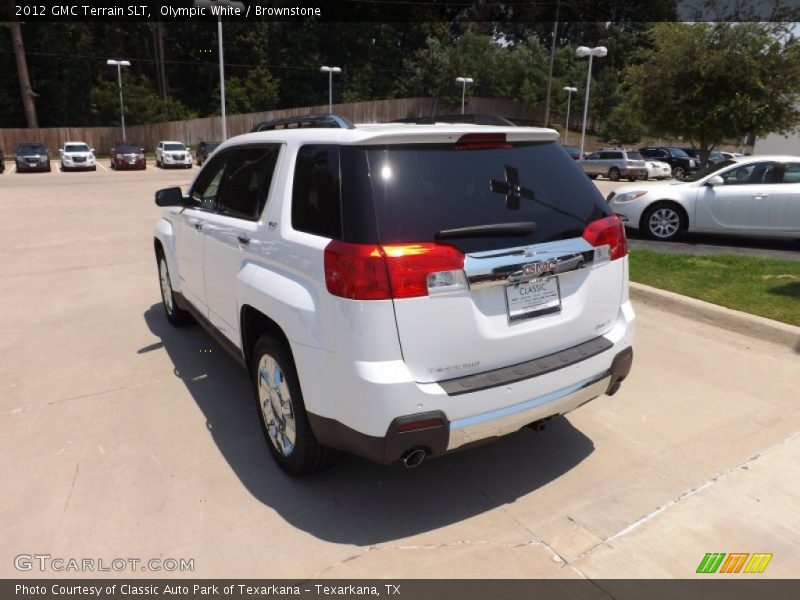 Olympic White / Brownstone 2012 GMC Terrain SLT