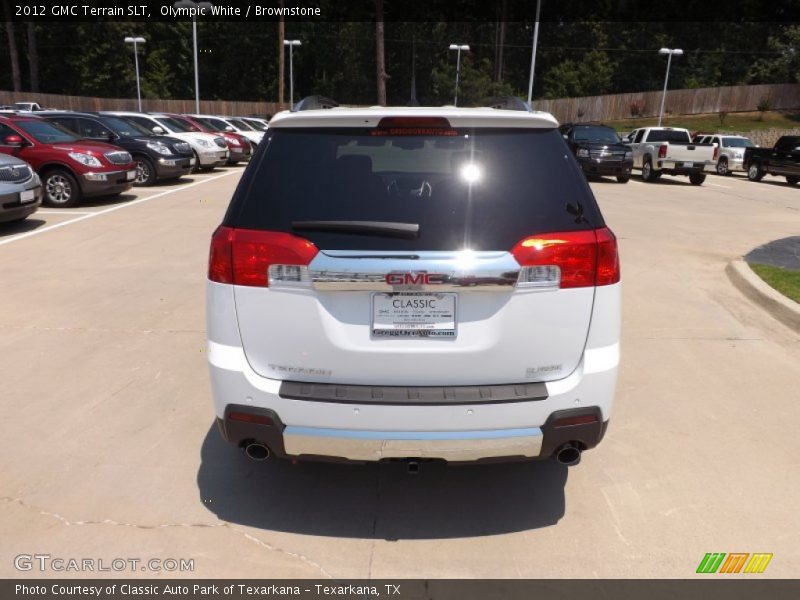 Olympic White / Brownstone 2012 GMC Terrain SLT