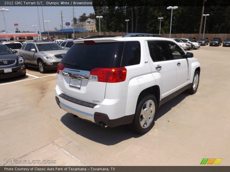 Olympic White / Brownstone 2012 GMC Terrain SLT