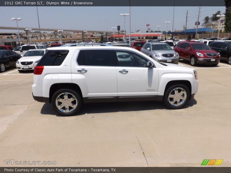 Olympic White / Brownstone 2012 GMC Terrain SLT