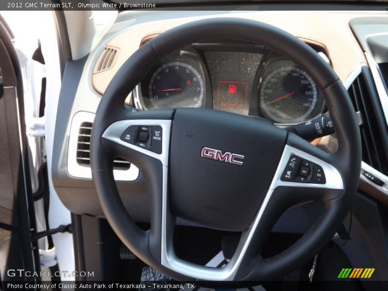 Olympic White / Brownstone 2012 GMC Terrain SLT