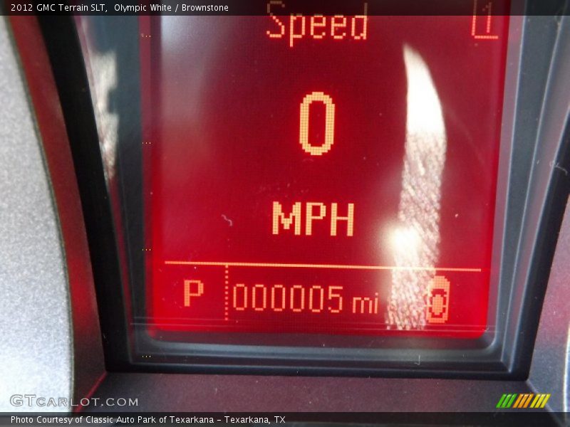 Olympic White / Brownstone 2012 GMC Terrain SLT