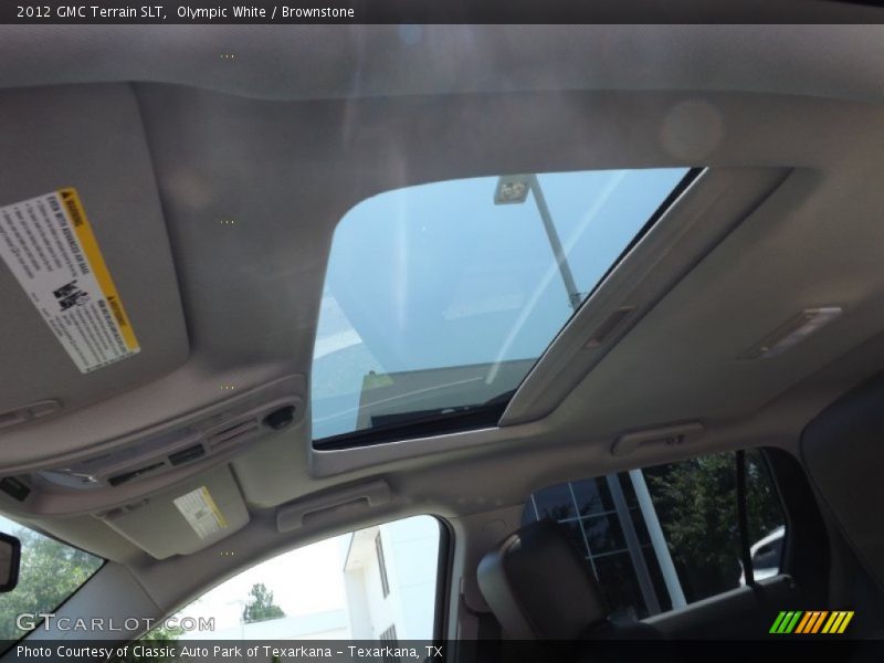Olympic White / Brownstone 2012 GMC Terrain SLT