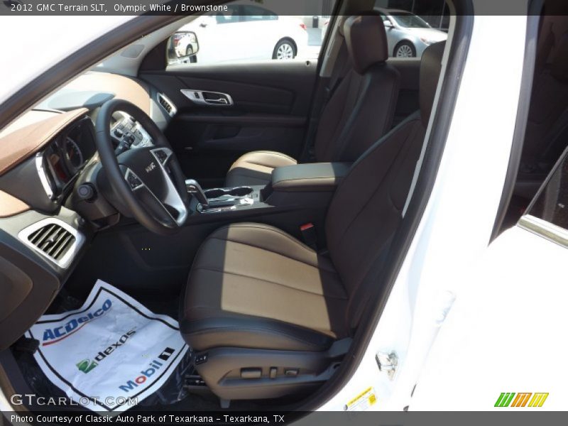 Olympic White / Brownstone 2012 GMC Terrain SLT
