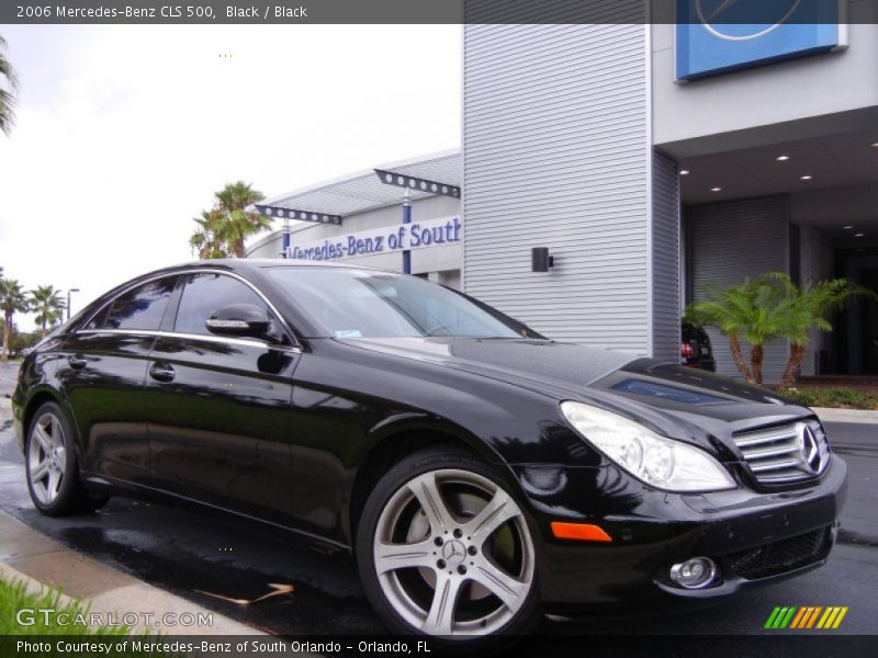 Black / Black 2006 Mercedes-Benz CLS 500