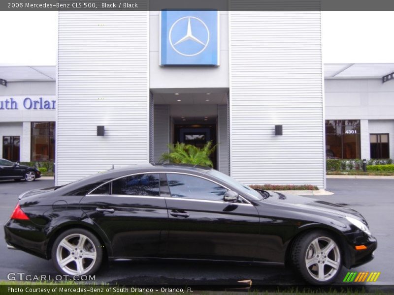 Black / Black 2006 Mercedes-Benz CLS 500