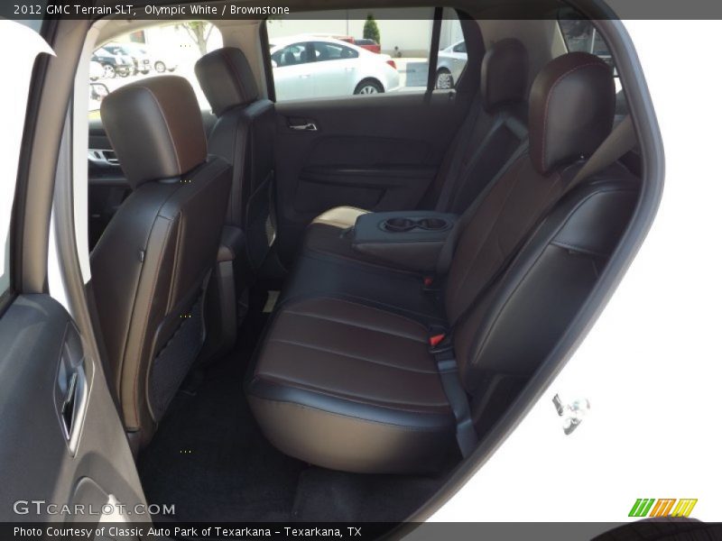 Olympic White / Brownstone 2012 GMC Terrain SLT