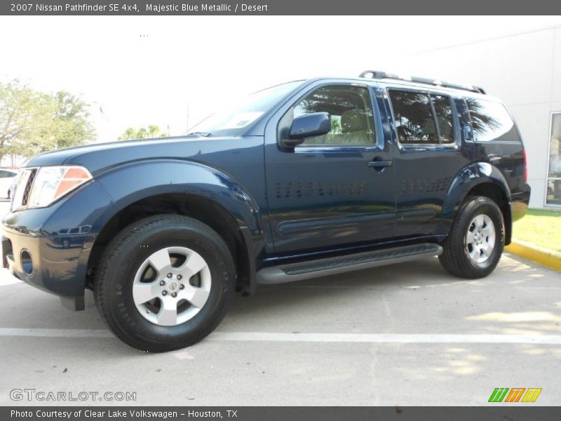Majestic Blue Metallic / Desert 2007 Nissan Pathfinder SE 4x4