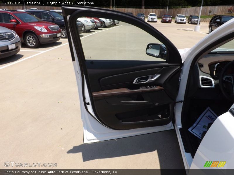 Olympic White / Brownstone 2012 GMC Terrain SLT